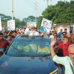 মাসুদুজ্জামানের পক্ষে ফরাজীকান্দা থেকে কলাগাছিয়া পর্যন্ত গণসংযোগে জনতার ঢল