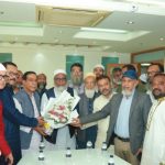 বিএনপি নেতা মাসুদুজ্জামানের সাথে জোট প্রার্থী মনির কাসেমীর সৌজন্যে সাক্ষাৎ 