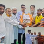 নবনিযুক্ত এনডিএ'র- চেয়ারম্যান রাজীবকে নাঃগঞ্জ মহানগর কৃষক দলের সভাপতি এনামুল হক স্বপন খন্দকারের ফুলেল শুভেচ্ছা