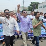 যুবদলের কেন্দ্রীয় পূর্ণাঙ্গ কমিটি ঘোষণাকে স্বাগত ও তারেক রহমানকে শুভেচ্ছা জানিয়ে জেলা যুবদলের আনন্দ মিছিল  