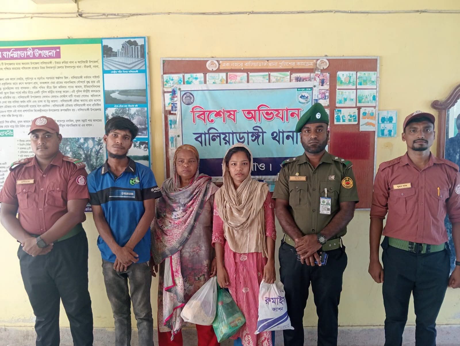 নিজের পকেটের টাকা দিয়ে অচেতন উদ্ধার হওয়া মিলিকে মায়ের কোলে ফেরালেন আনসার কমান্ডার আবুল কালাম