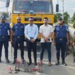 নারায়নগঞ্জে শব্দ দূষণবিরোধী অভিযানে ৫ টি যানবাহনকে জরিমানা 