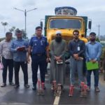 নারায়ণগঞ্জে শব্দদূষণ নিয়ন্ত্রণে ৩ যানবাহনকে জরিমানা ; হর্ণ জব্দ
