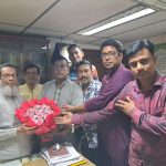দুর্গাপূজা উপলক্ষে এমপি আবুল কালামের সঙ্গে পূজা উদযাপন ফ্রন্ট নেতার সৌজন্য সাক্ষাৎ